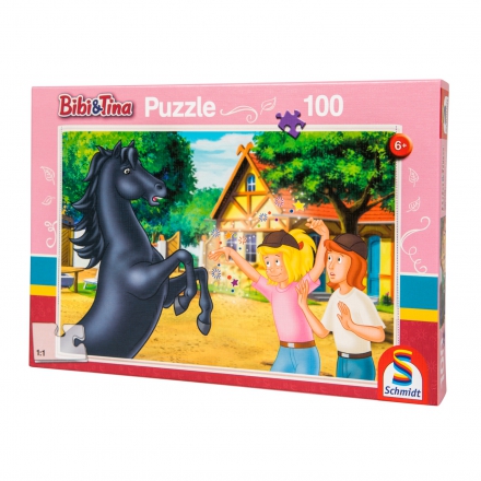 Puzzle, Bibi a divoký kůň Tina, Schmidt 100 dílků