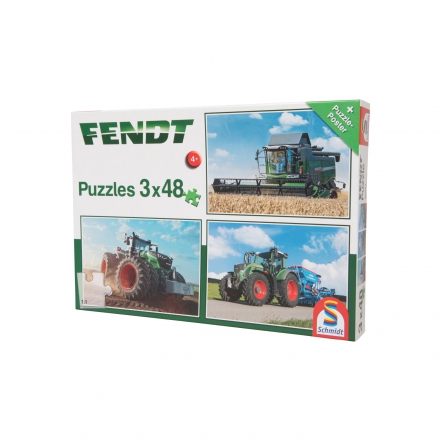 Puzzle, Fendt 1050 Vario / 724 Vario / 6275L, Schmidt 3 x 48 dílků