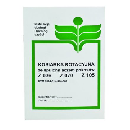 AGTECH Katalog kosiarka Z-036 / Z-070 / Z-105 | Kosiarka Z-036 / Z-070 / Z-105