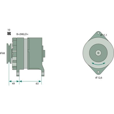 Generátor Bosch | 1530354C1