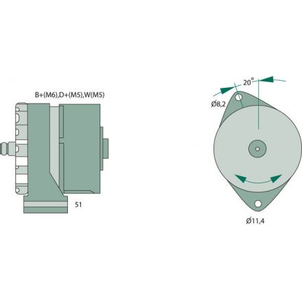 Generátor Bosch | 1505107, 8113908