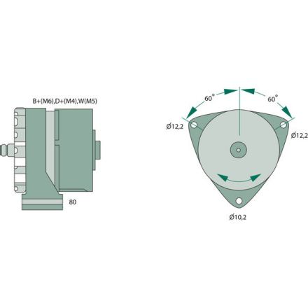 Generátor Bosch | 005 154 51 02, 005 154 31 02, 005 154 31 02 80, 005 154 51 02 80