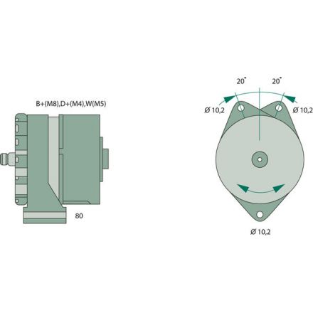 Generátor Bosch | 51 26101 7156