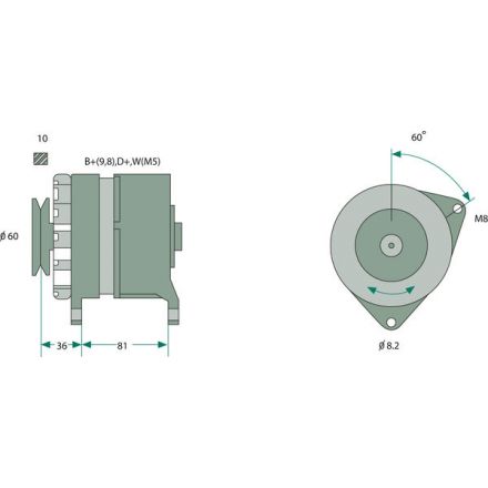 Generátor Bosch | 6005007122, 6005701129,