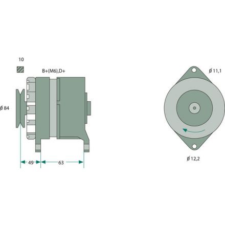 Generátor Bosch | 4808498, 5101645, 4152612, 4711700