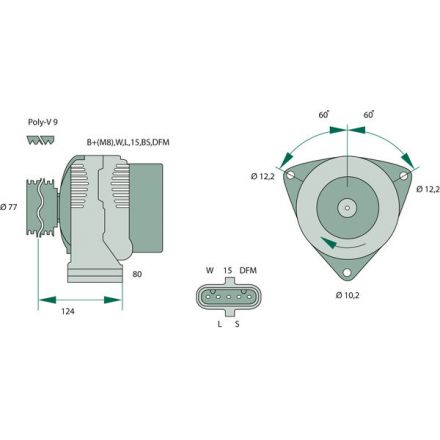 Generátor Bosch | 011 154 86 02, 011 154 86 02 80, 013 154 28 02, 013 154 28 02 80