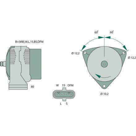 Generátor Bosch | 137 7860, 1697322