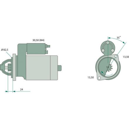 Startér Bosch | 2.9619.080.0, 2.9619.360.0, 2.9619.370.0