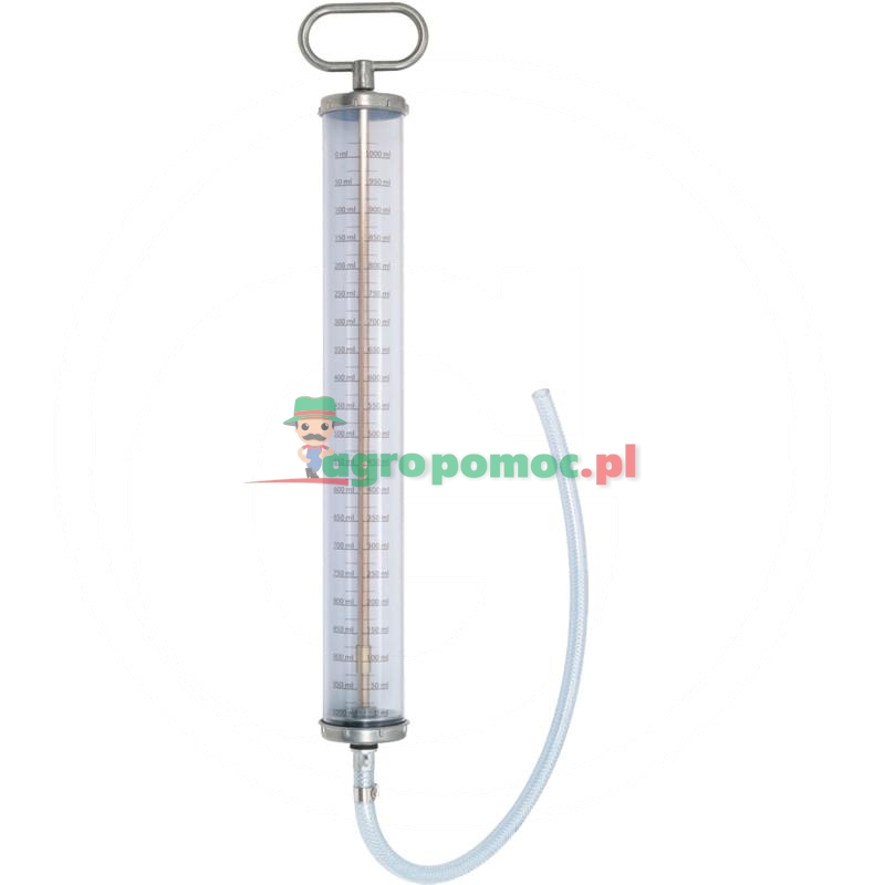 KS Tools PVC dávkovací čerpadlo, cestovní velikost 1000 ml, s hadicí a stupnicí