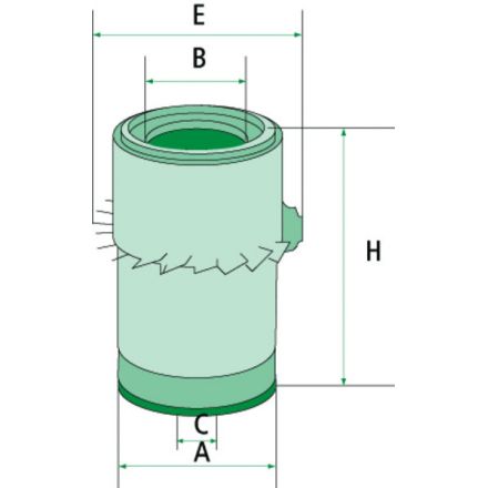 Vzduchový filtr Mann Filter | E501042