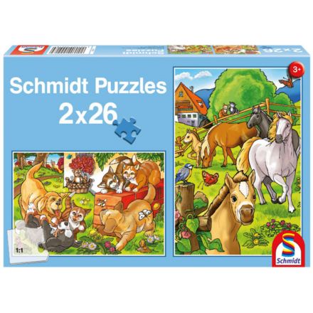 Schmidt Spiele Lovable Pets (psi, kočky, koně)