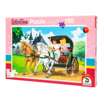 Puzzle, Bibi a Tinyho jízda kočárem, Schmidt 150 dílků