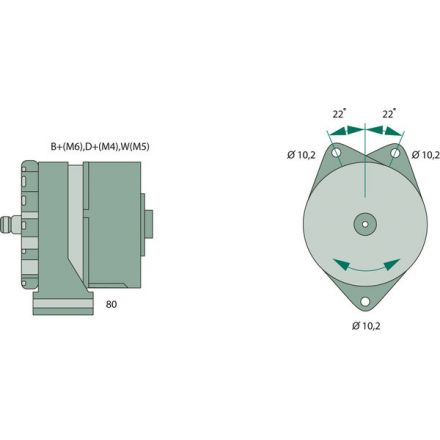 Generátor Bosch | 51 26101 7155, 51 26101 9155