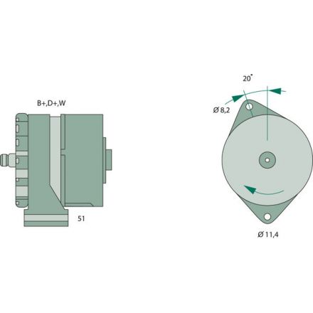 Generátor Bosch | 1607362, 5003090