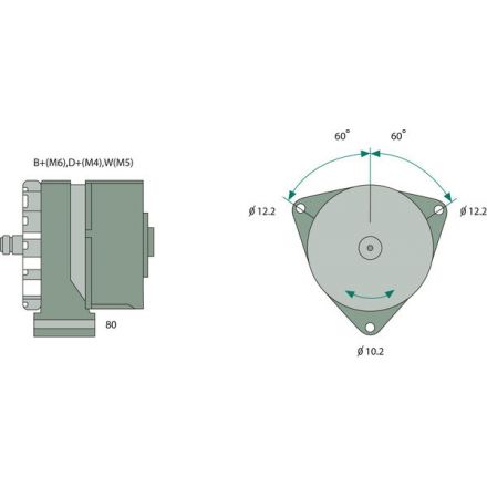 Generátor Bosch | 51 26101 7206