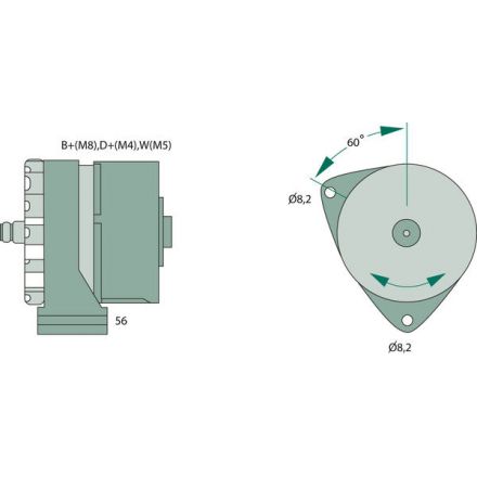 Generátor Bosch | 1620918, 83DB 10346 AA