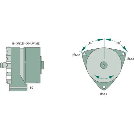 Generátor Bosch | 009 154 07 02, 009 154 07 02 80