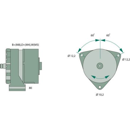 Generátor Bosch | 009 154 15 02, 009 154 06 02, 366 150 23 50, 009 154 15 02 80, 009 154 06 02 80, 366 150 23 50 80