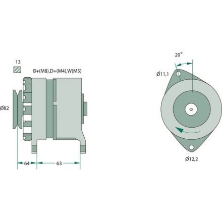 Generátor Bosch | 98419031, 98419034, 98418362, 98419032, 98419033, 98465401, 98479517, 98424450, 99461190, 98419035, 984190357