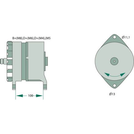 Generátor Bosch | 1096758, 1096757, 8156817, 8156816, 3986429, 3986428,