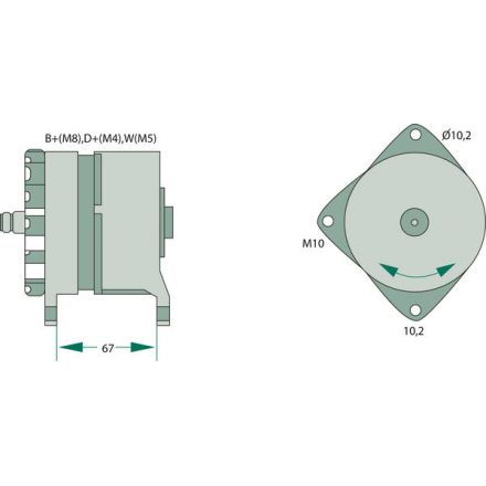 Generátor Bosch | 1336136, 1394969, 1409378, 409380, 1749769