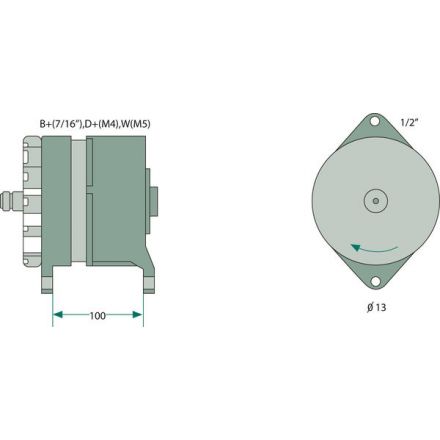 Generátor Bosch | 91448C2,.C2R,.C, 91448C1, 86994128