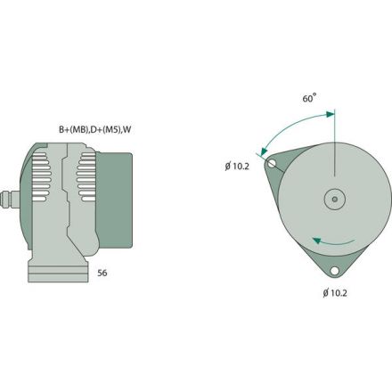 Generátor Bosch | AL114092, AL111675