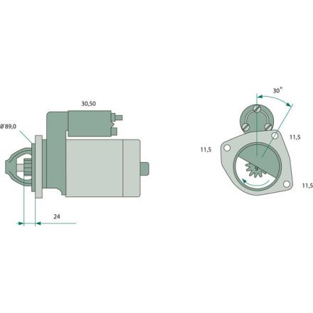 Startér Bosch | F514800060040, F135902060010, C830100090000, X830100009000