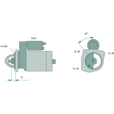 Startér Bosch | 003 151 14 01, 002 151 57 01