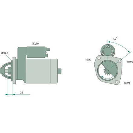 Startér Bosch | 3918688, 81866002, 82005342, 82007917, 82013922, 89821291, FONN11000BA, FONN11000CA