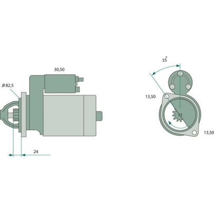 Startér Bosch | 504761011053, 501835000513