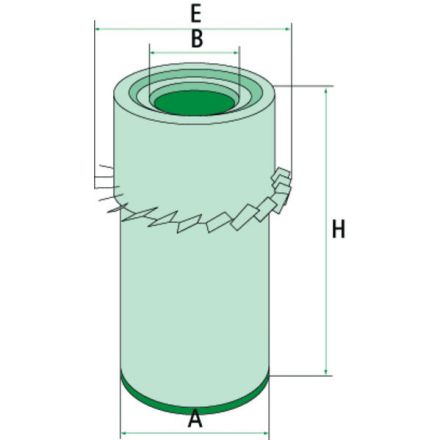 Vzduchový filtr | E 568 L