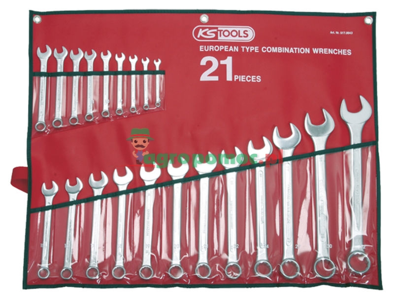 KS Tools Otevřený klíč - 21dílná sada, 6-32mm